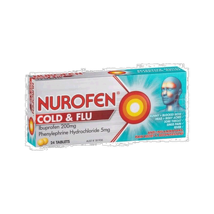 澳大利亚直邮Nurofen止痛退烧片缓解感冒24片效期至2026.07
