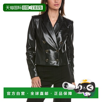 自营Generation Love Aytul素食皮革西装外套-黑色 美国奥莱直发