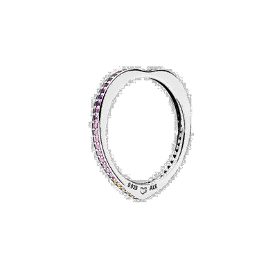 自营 PANDORA Multi-Colored CZ Arc of Love Ring pattern 美国