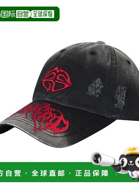 韩国直邮MAHAGRID 男女同款24年新款美式复古校园休闲帽子MG2ESMA