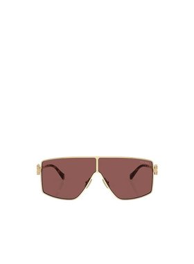 MIU MIU 女士眼镜 MU51ZSZVN70D AW2024 棕色 几何太阳镜