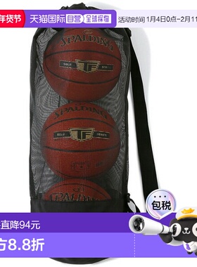 日本直邮SPALDING 斯伯丁 Trio 球袋 黑色 49-006BK 篮袋 49006BK