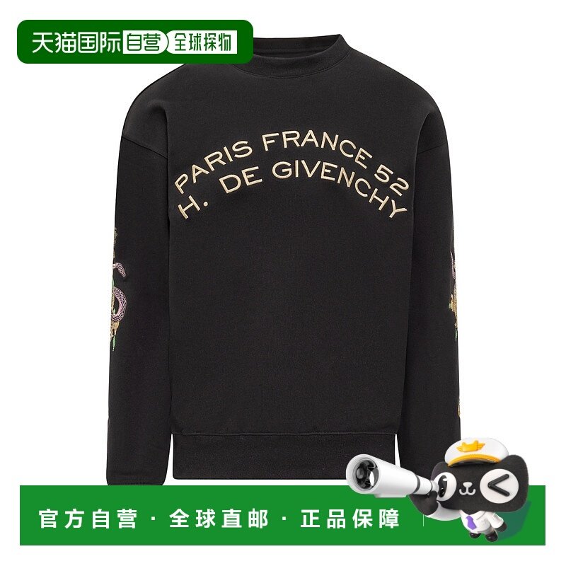 香港直邮GIVENCHY 男士针织衫 BMJ0LCGYPW001 SS2025 黑色 Givenc
