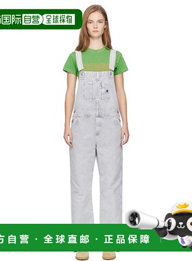 1h可退 香港直邮CARHARTT WIP 女士 灰色 Bib Straight 背带裤 I0