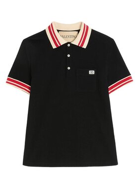 VALENTINO 男士POLO衫 7V3MH01KB190NO AW2025 黑色