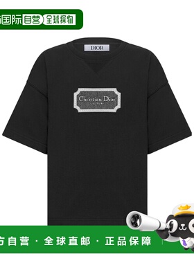 自营 DIOR 男童T恤 4SBK23TEEBY900 AW2024 黑色 短袖T恤迪奥