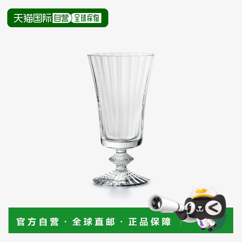 欧洲直邮Baccarat巴卡拉 Mille Nuits水晶威尼斯竖纹白葡萄酒杯