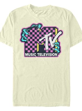 Fifth Sun|Mtv 男士音乐电视生物手标志短袖 T 恤