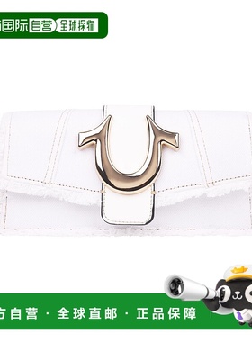 自营True Religion白色磨损牛仔片 美国奥莱直发牛仔包单肩包新款