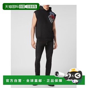 连帽衫 plein无袖 Love Tattoo 美国奥莱直发 自营 黑色 philipp