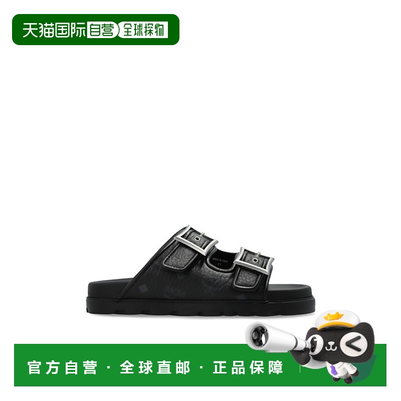 1h可退 香港直邮MCM 男士凉鞋 MEXFSMM020BK SS2026 黑色 Flip-fl