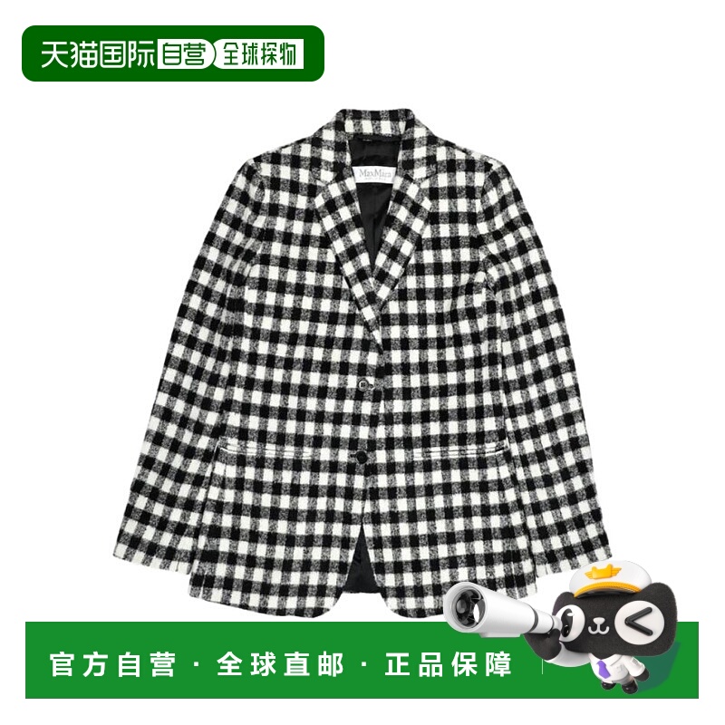 【99新未使用】香港直邮Max Mara 格纹西装外套 1046046306