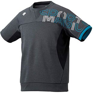 日本直邮Descente迪桑特短袖运动衫DVUQJC20纹理黑x绿色S码