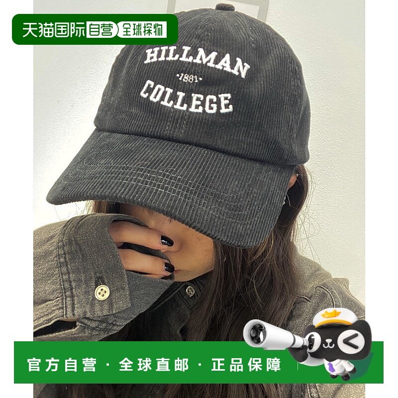 1h可退 日本直邮WEGO 男女同款灯芯绒刺绣帽 MO24AW10SG0150高级