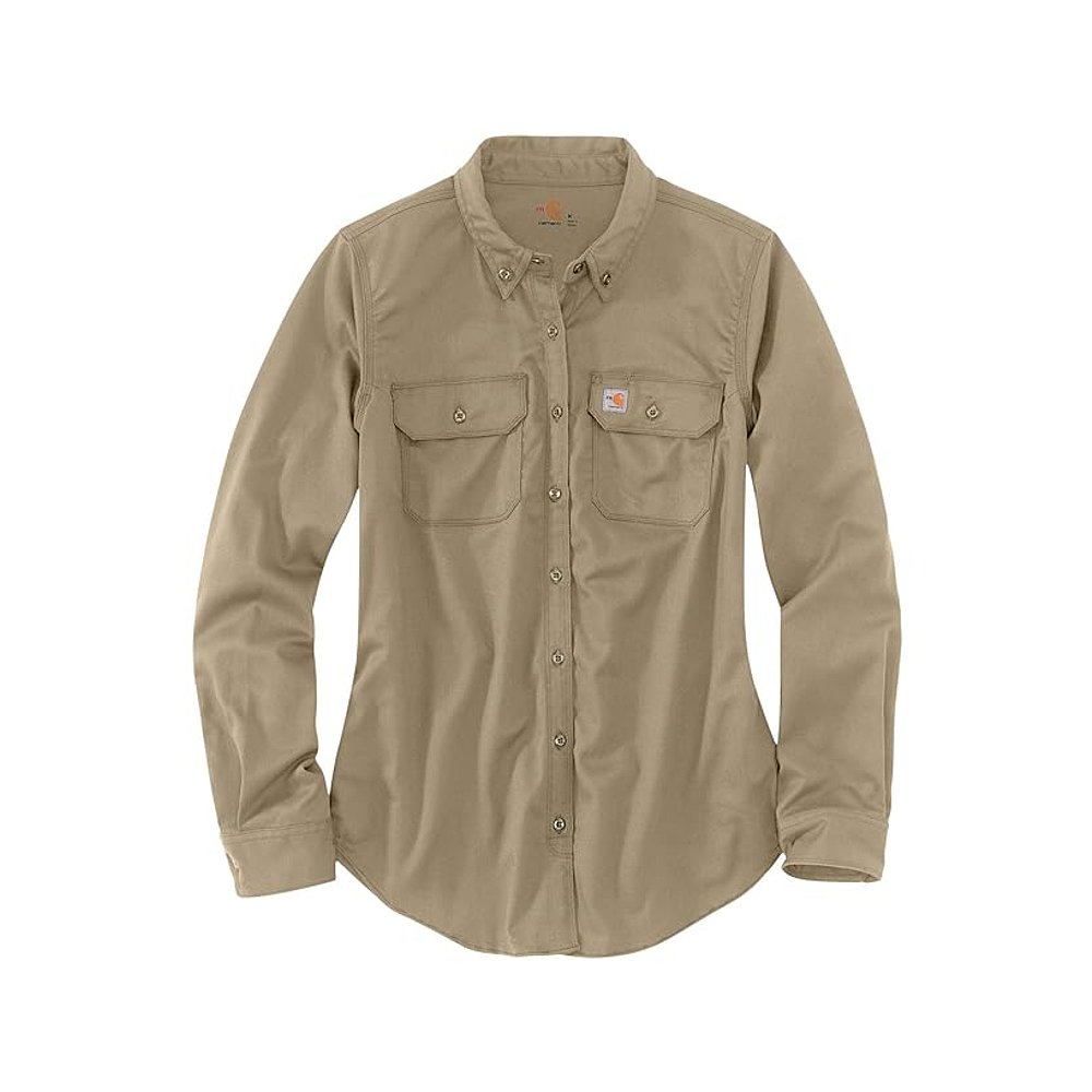 潮奢 Carhartt 卡哈特 女士 防火粗糙弹力斜纹布衬衫