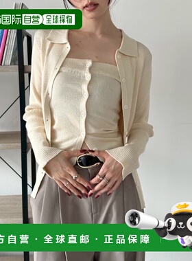 1h可退 日本直邮DRWCYS 女装 2in1叠穿设计针织两件套 开襟背心上