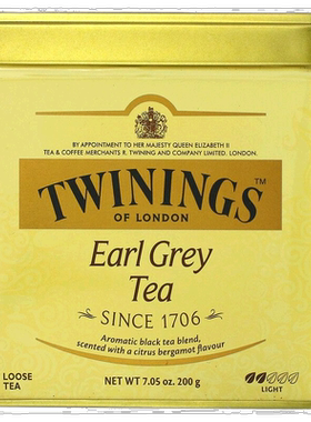 香港直发Twinings川宁格雷伯爵散装茶红茶佛手柑200g茶叶早茶