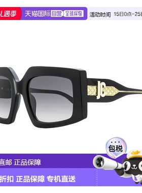 自营Just Cavalli女式透明蝴蝶太阳镜SJC020K 700V黑色54mm-700V