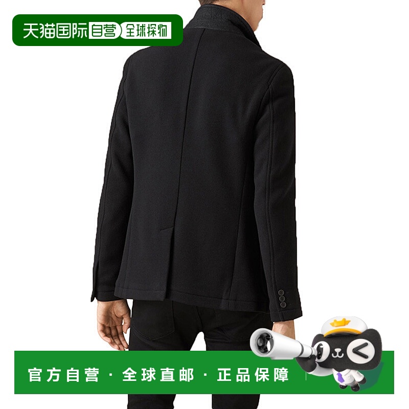 香港直邮BURBERRY 男士夹克 39299141 SS2021 黑色 双层休闲夹克