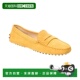sTOD 黄色 Gommino 自营tod Suede Loafer 美国奥莱直发乐福鞋
