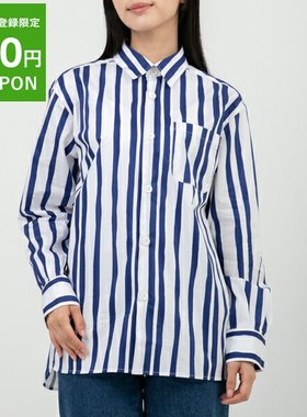 日本APC COGBT F12531 IAH 女式 APC COGBT 长袖衬衫上衣蓝色