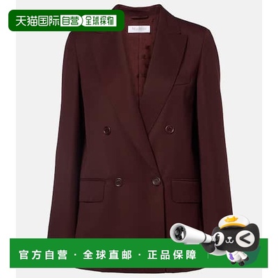 1h可退 香港直邮潮奢 MaxMara 麦斯玛拉 女士 Farad 双排扣初剪羊