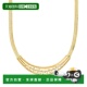 Simons Plated 14kt 自营Ross Yellow Gold Herringbone Necklace