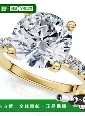 自营 pompeii3Certified 3.40Ct Round Cut Diamond Engagement R