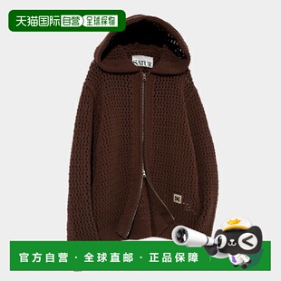 韩国直邮SATUR设计师款大气简约日常休闲个性卫衣SA22SSMK10BR-A1