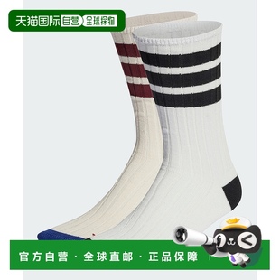 EWR34 1h可退 日本直邮adidas Originals 男女通用中筒袜2双装