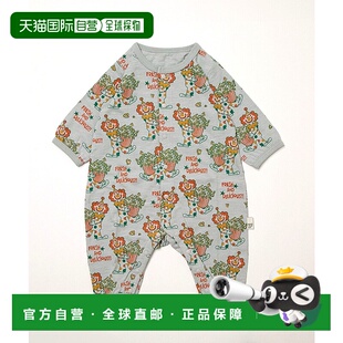 儿童纯棉小丑波点前开扣连体衣 1h可退 DAY YOUR 日本直邮MAKE