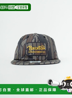 1h可退 日本直邮BRIXTON 男装 复古GRADE logo 高顶棒球帽 11697_