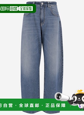 香港直邮PINKO 女士牛仔裤  103180A2HGPJE AW2025蓝色直筒裤
