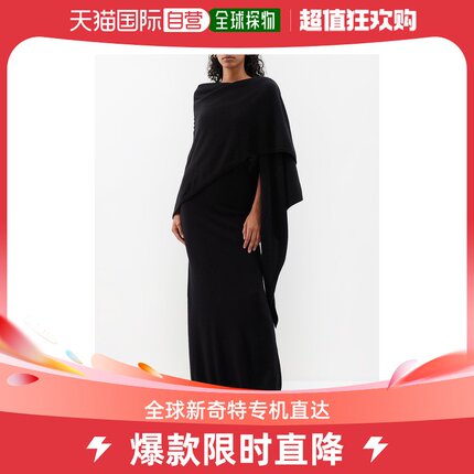 香港直邮潮奢 TOTÊME 女士Detachable-shawl 羊绒长款连衣裙