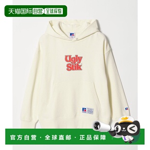 1h可退 日本直邮RUSSELL ATHLETIC 儿童别注联名 半拉链连帽卫衣