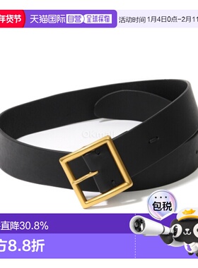 韩国直邮VISVIM 40毫米平纹皮带（0125203003020 黑色） 腰带