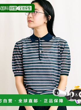1h可退 日本直邮fig London 女士透视感针织Polo衫 7001KN003251