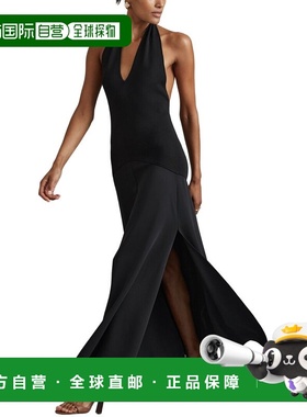 自营Reiss Rene Hybrid Midi Dress - navy 美国奥莱直发