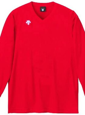 【日本直邮】迪桑特 兼用排球运动衫 长袖吸汗 RED M码 DSS-4311B