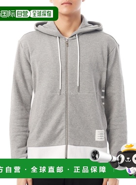 韩国直邮Thom Browne 经典四条纹针织拉链连帽衫 (MJT517A 03037