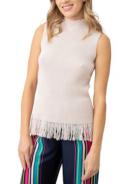 【美国奥莱】直发 Trina Turk Waverly 流苏背心 - 白色