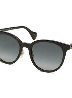 日本直邮Gucci 太阳镜 亚洲款 黑灰色 女士 GUCCI GG1073SK 002