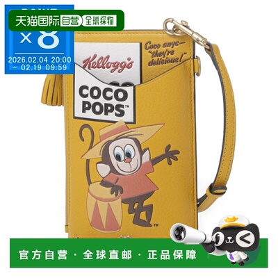 日本直邮Anya Hindmarch 女士智能手机包 201988 芥末可可脆片拉