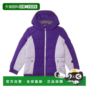 自营Girls Spyder Zadie Puffer Jacket Purple Insulated Long S