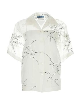 PRADA 女士衬衫 P433BRS18214KFF0009-0 SS2025 白色