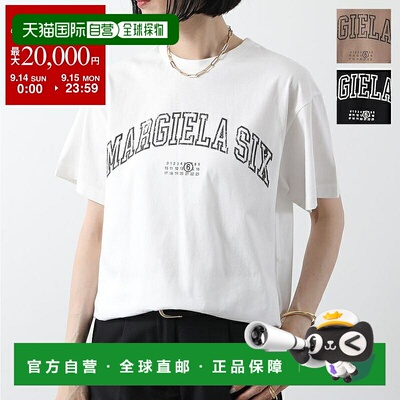 日本直邮MM6 Maison MargielaT恤 SH0GC0046 S24312 女士大学印花