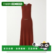 Gabriela Hearst 女士 香港直邮1h可退 Meier 束带罗纹羊毛羊绒混