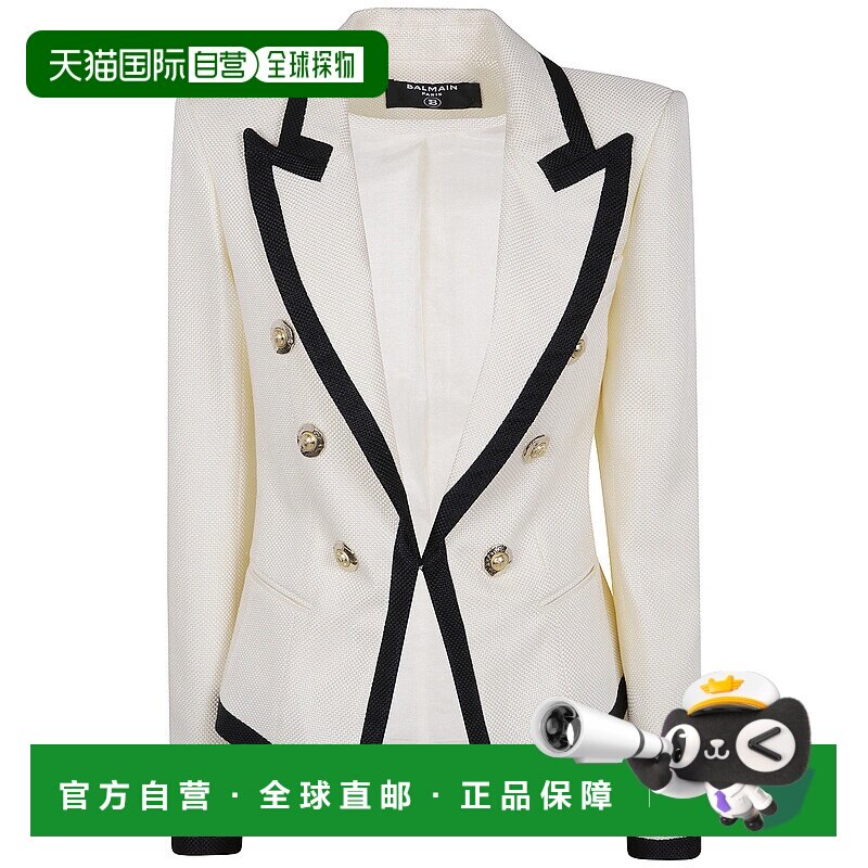 1h可退 香港直邮潮奢 Balmain 巴尔曼 女士 長袖修身夾克 FF1SE16