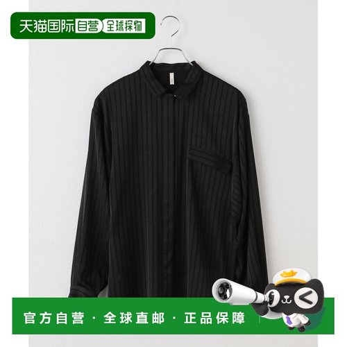 日本直邮ARCHIVE STANCE 女装 宽松缎面条纹蝙蝠袖衬衫 260504100