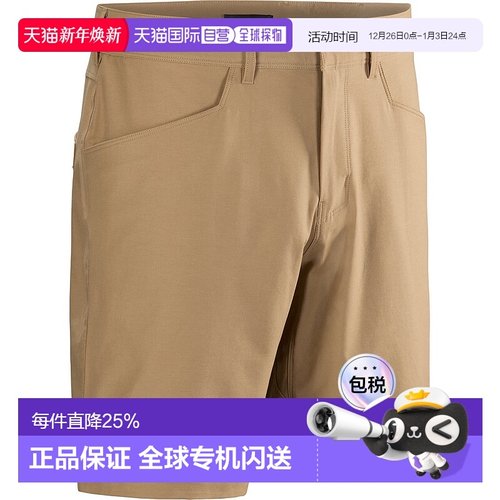 1h可退 加拿大直邮Arc'teryx Kragg Cotton 短裤 男士四向弹力攀